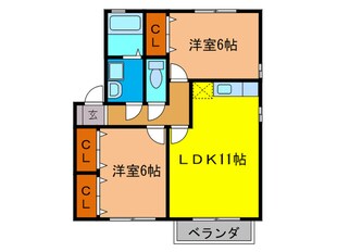 アルジェントＡ棟の物件間取画像